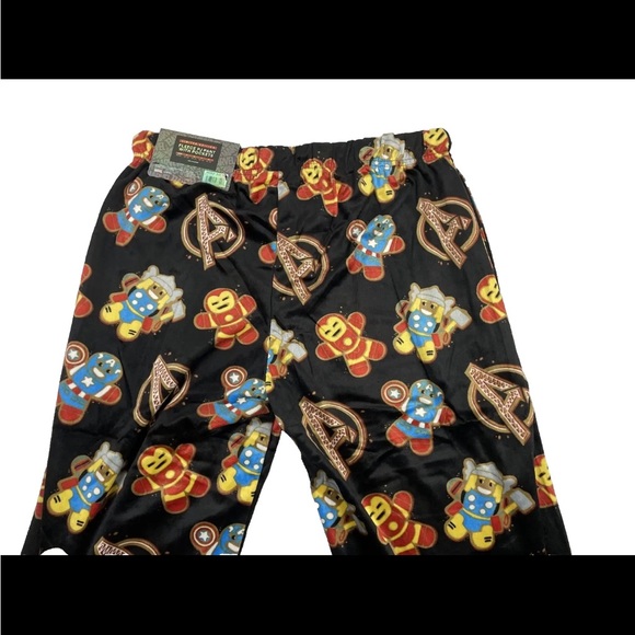 New Mens Happy Boxer Marvel Avengers Fleece Pajama Pants Sz M NWT - Picture 4 of 5